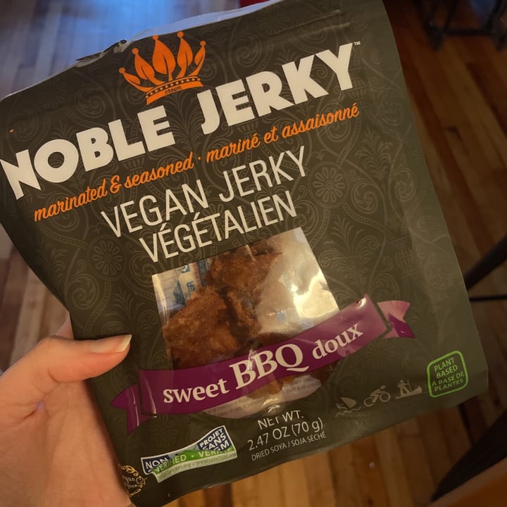 Noble Jerky Vegan Jerky Sweet BBQ Doux Review abillion