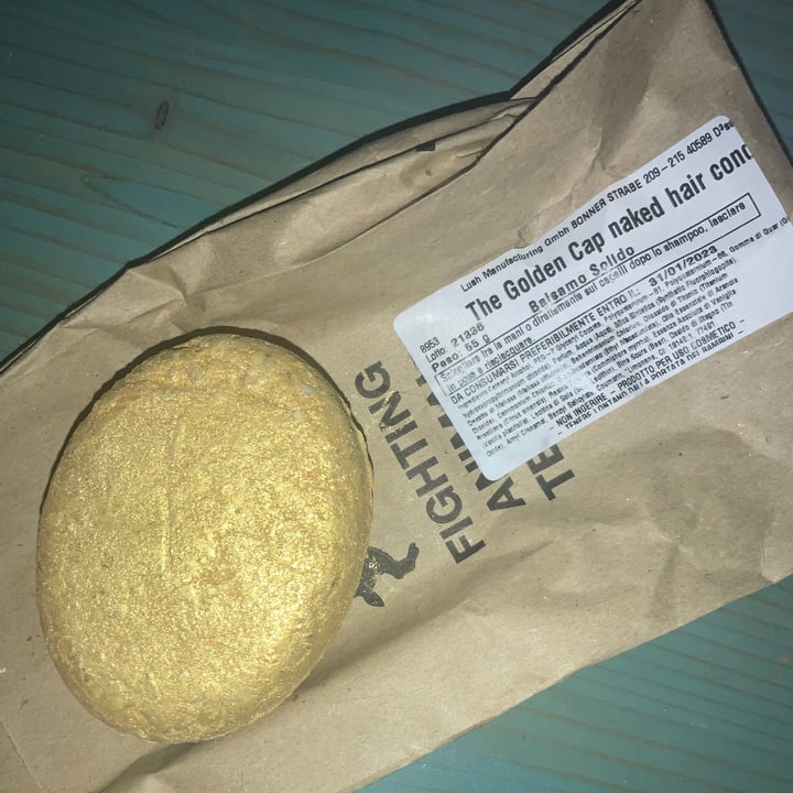 LUSH Fresh Handmade Cosmetics The golden cap naked hair conditioner
