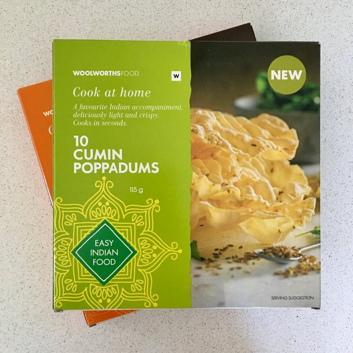 Woolworths Food Cumin poppadoms Review abillion