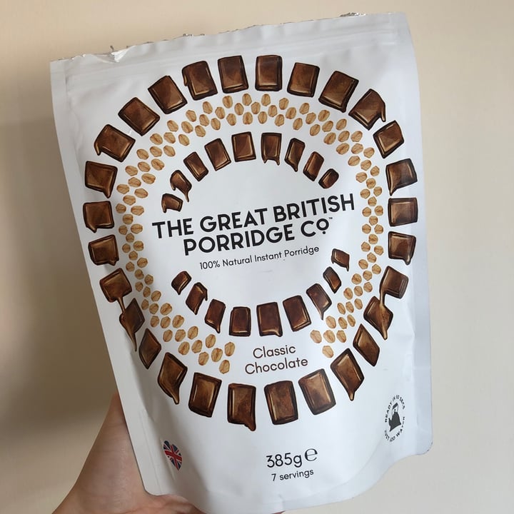 The Great British Porridge Co Classic Chocolate 100 Natural Instant