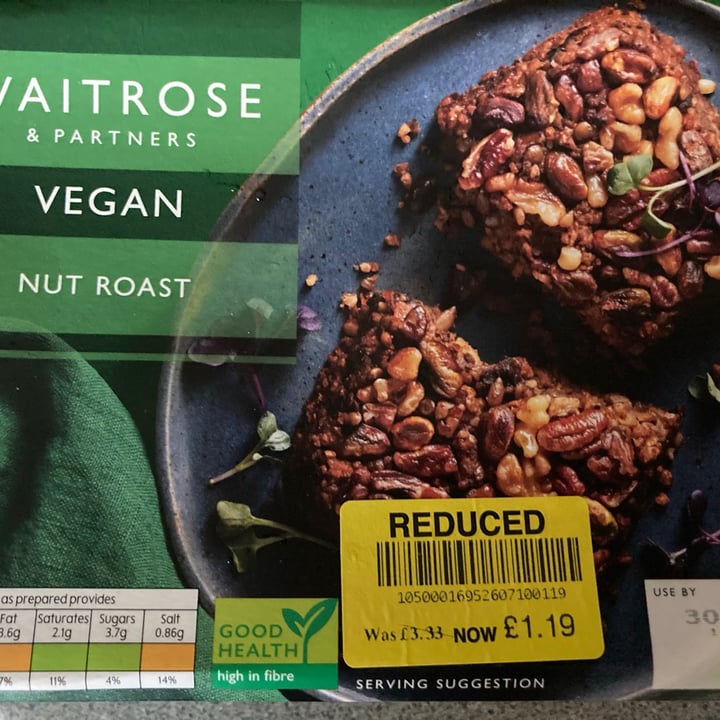 Waitrose Vegan Nut roast Reviews abillion