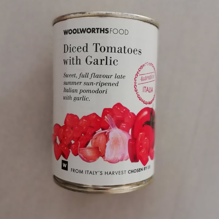Woolworths Food Diced Tomatoes with Garlic Review abillion