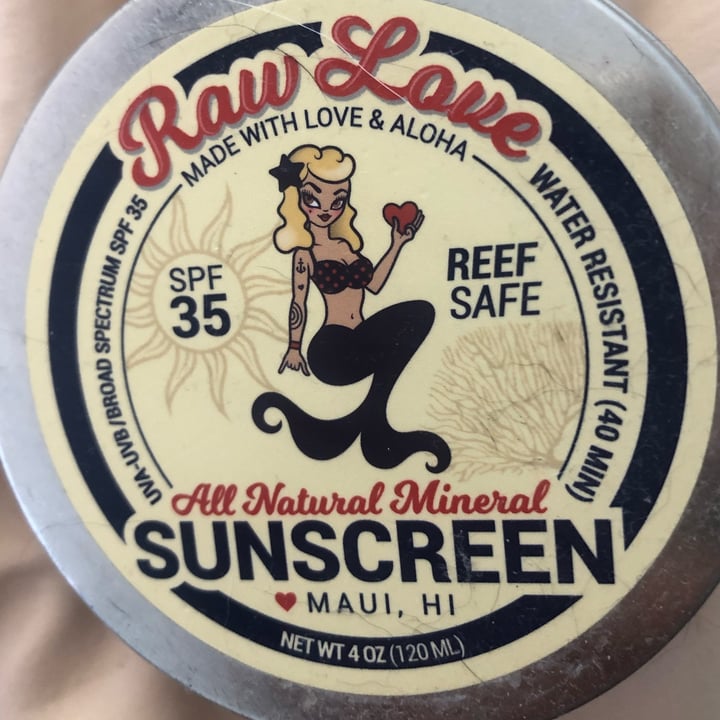 raw love all natural mineral sunscreen Review | abillion