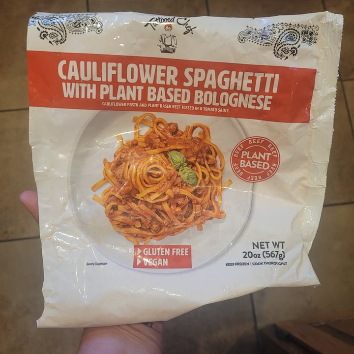 Tattooed Chef Cauliflower Spaghetti with Plant Based Bolognese Review