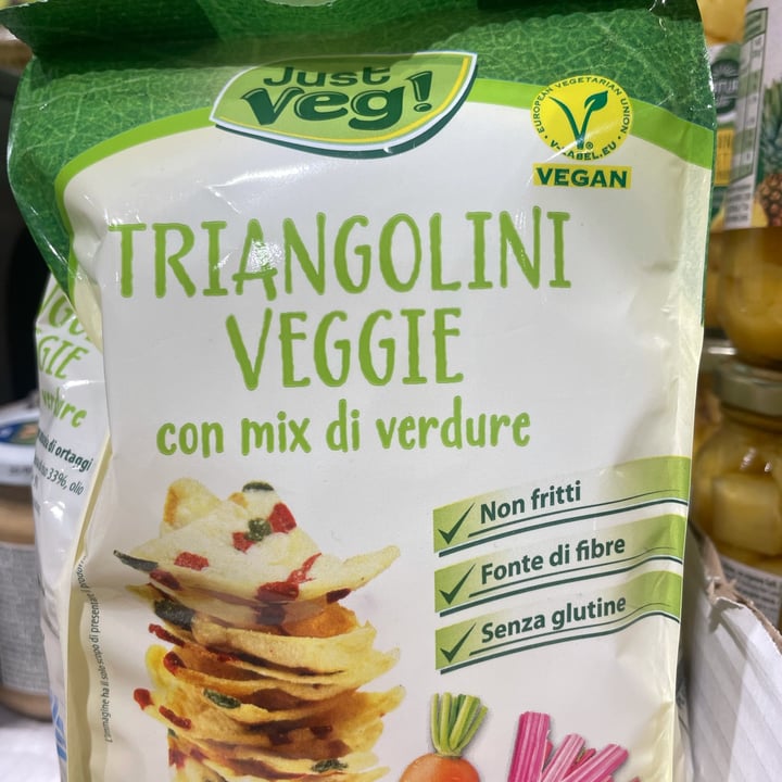Triangolini Veggie Mellin - Snack Biologico Per Bambini 3+ Anni, 8 Confezioni Da 30g