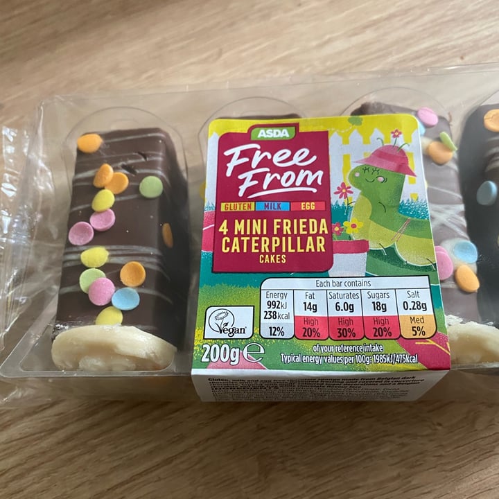 Asda Free From 4 mini frieda caterpillar cakes Reviews abillion