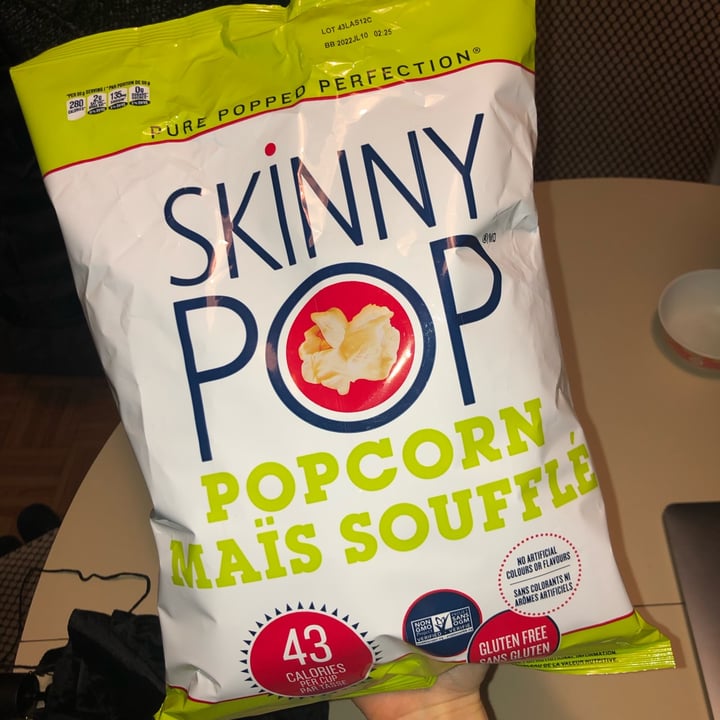 Skinny Pop Original popped popcorn Review abillion
