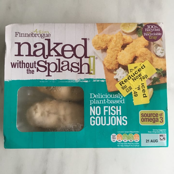 review photo of Finnebrogue Naked Without the Splash! No Fish Goujons shared by @londonveganista on 23 Sep 2021 - review