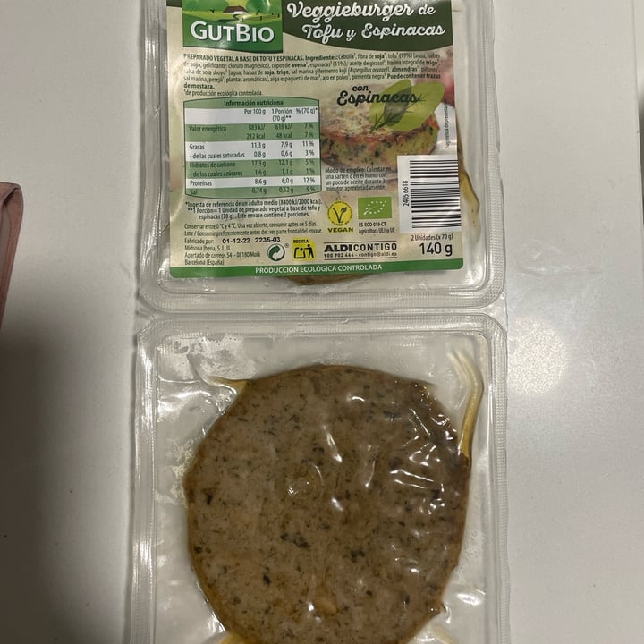 review photo of GutBio Burger de tofu y espinacas shared by @tmb7 on 22 Oct 2022 - review