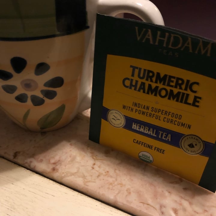 Vahdam Turmeric chamomile herbal tea Review abillion