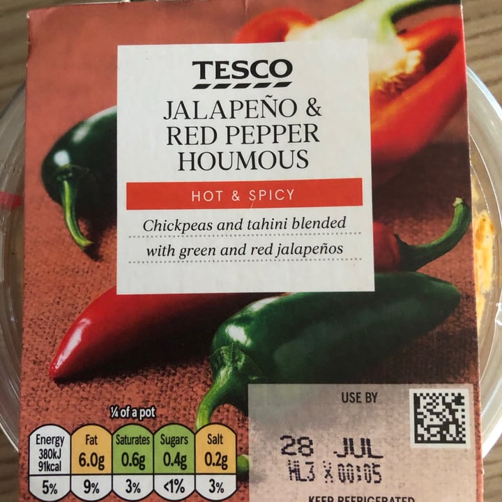 Tesco Jalapeño & Red Pepper Houmous Reviews abillion