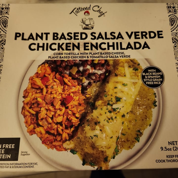Tattooed Chef Plant Based Salsa Verde Chicken Enchiladas Review abillion