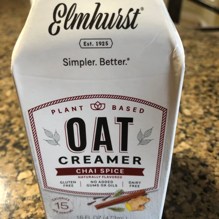 Elmhurst 1925 Chai Spice Oat Creamer Review abillion