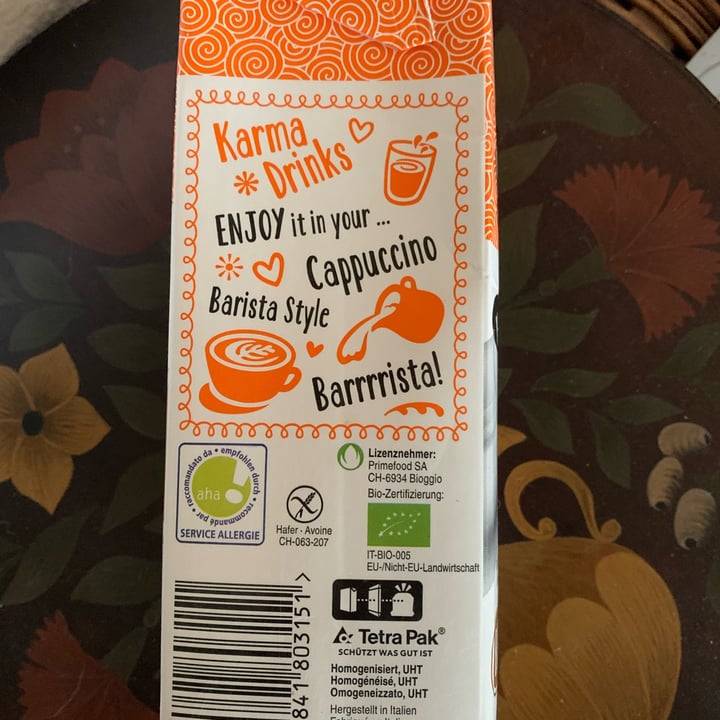 Karma Bio oat barista Reviews abillion