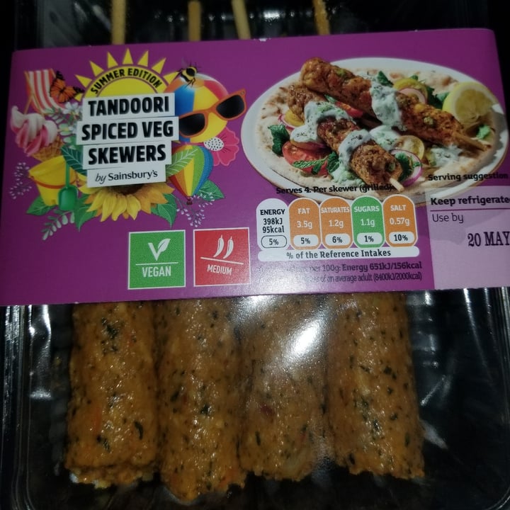 Sainsbury's tandoori spiced vegetable skewers Review abillion