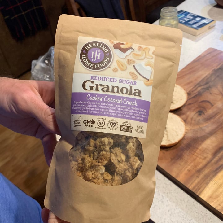 Healing Home Foods Cashew Coconut Crunch Reduced Sugar Granola Reviews