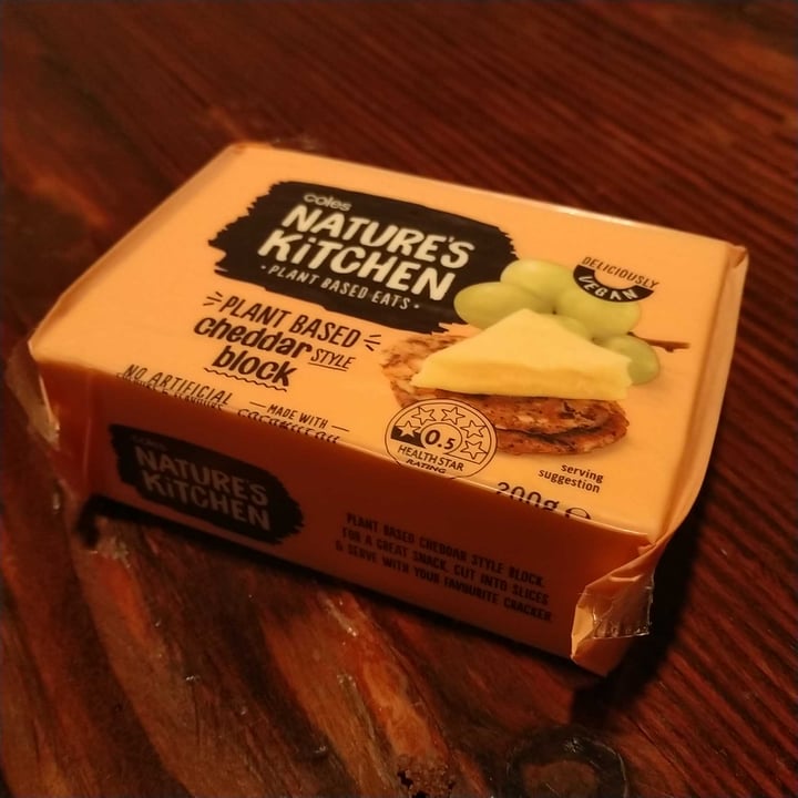 Coles Nature's Kitchen Cheddar style block Review abillion