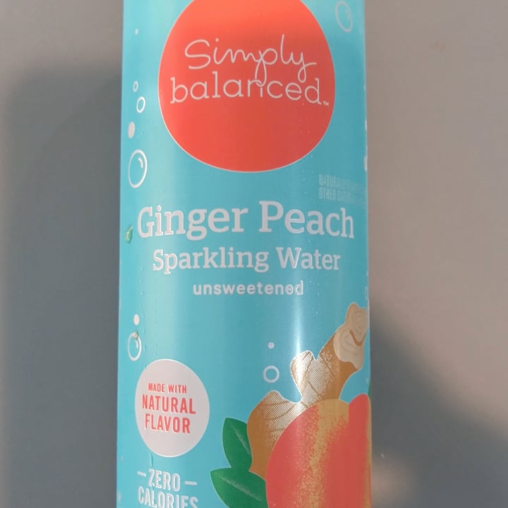 Simply Balanced Ginger peach sparkling water Reviews abillion