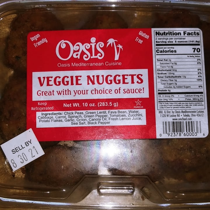 Oasis Mediterranean Cuisine Oasis veggie Nuggets Review abillion