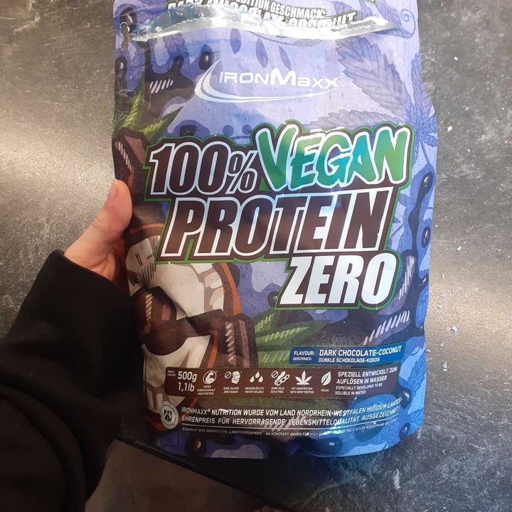 photo of IronMaxx 100% Vegan Protein Zero Dark Chocolate-Coconut shared by @lelouch on  10 Oct 2021 - review