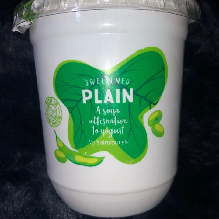 Sainsbury's Sweetened Plain Soya Yoghurt Alternative Review | abillion