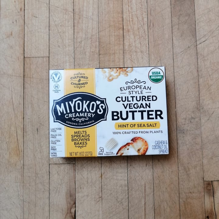 review photo of Miyoko's Creamery European Style Cultured Vegan Butter Hint of Sea Salt shared by @haleylenora on 18 Jul 2021 - review