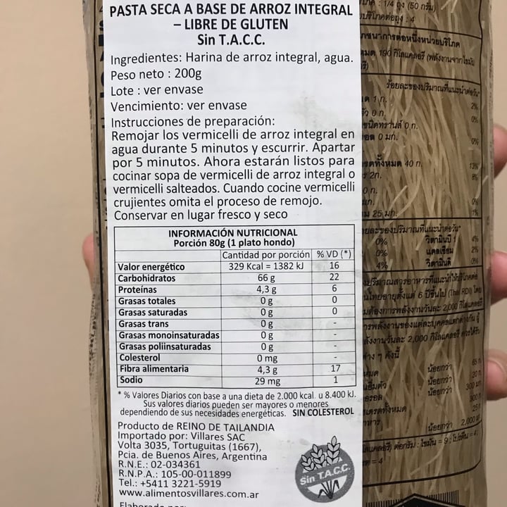 review photo of Bifum Fideos De Arroz Integral shared by @esteficasotti on 04 Jun 2022 - review