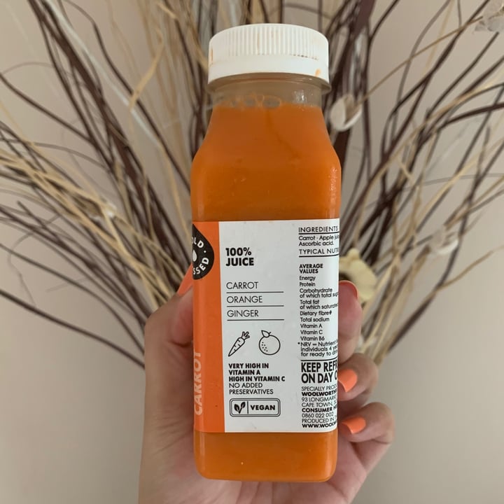 Woolworths Food Cold Pressed Juice Carrot, Orange and Ginger Reviews