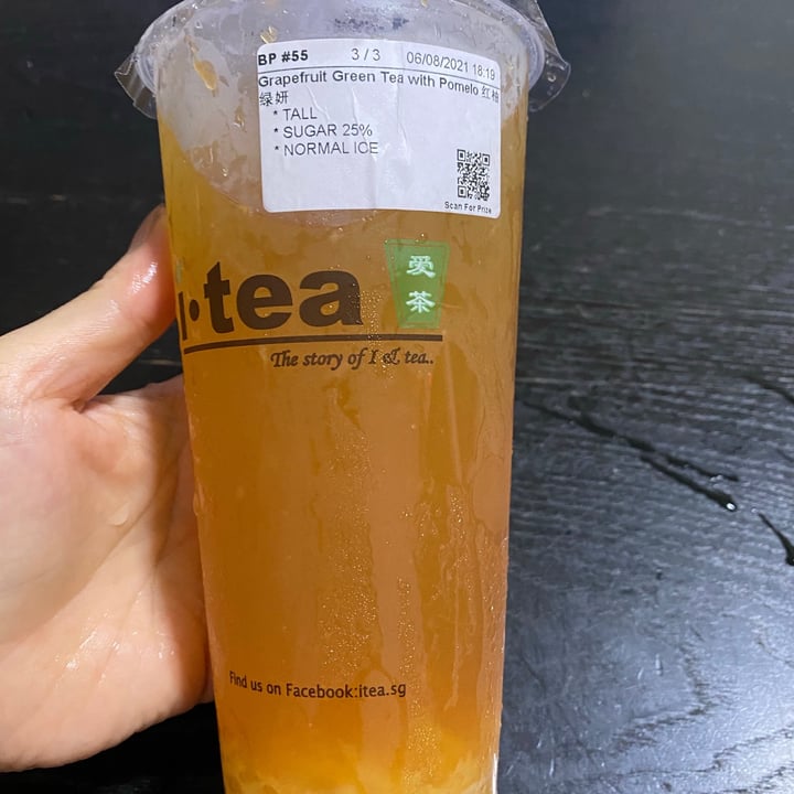 I.tea Grapefruit green tea with Pomelo Review abillion
