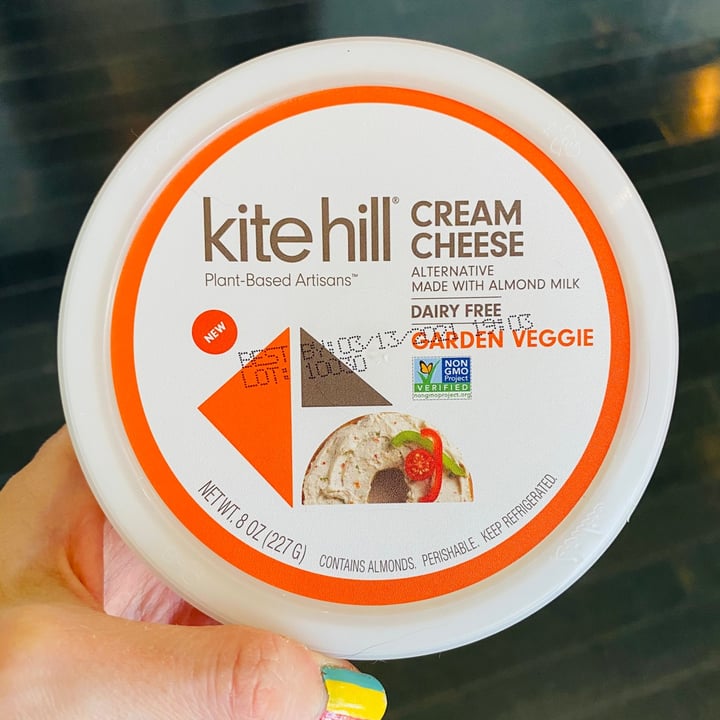 Kite Hill Cream Cheese Alternative Garden Veggie Review abillion