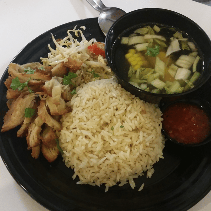 HotCakes Vegetarian Bakery and Cafe Bras Basah, Singapore Chicken Rice