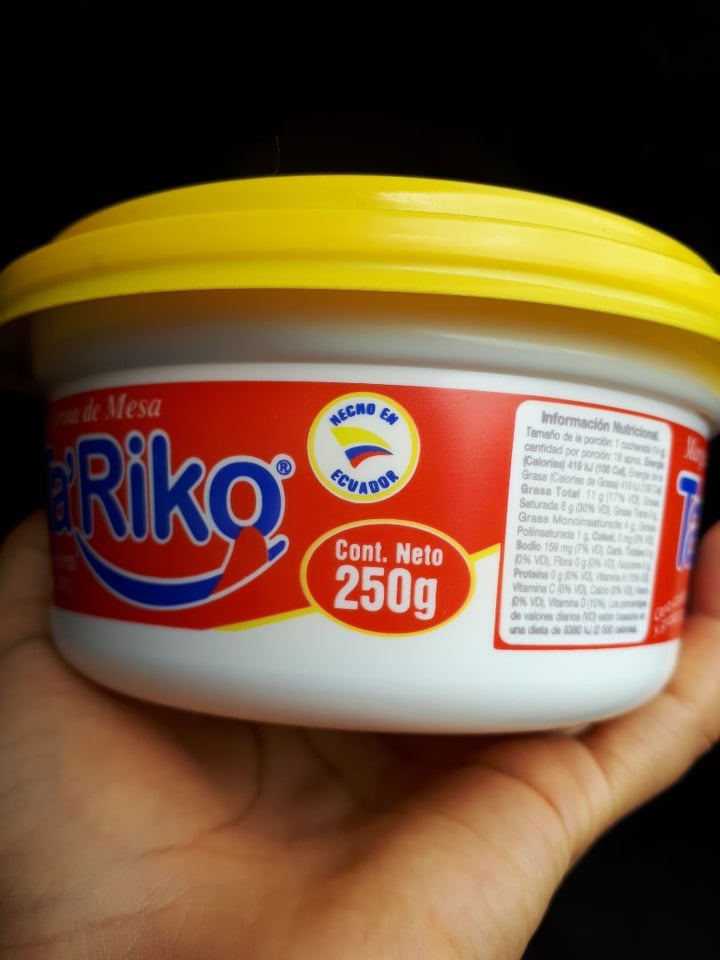 photo of Ta'Riko TA'RICO Margarina de mesa shared by @violeta on  24 Dec 2019 - review