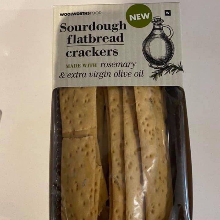 Woolworths Food Sourdough Flatbread Crackers with Rosemary & Extra