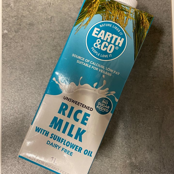 Earth & Co Unsweetened Rice Milk Review abillion