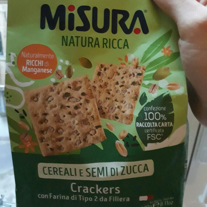 Misura Crackers ai Cereali, Semi di Zucca e Fiocchi di Avena - Natura ...
