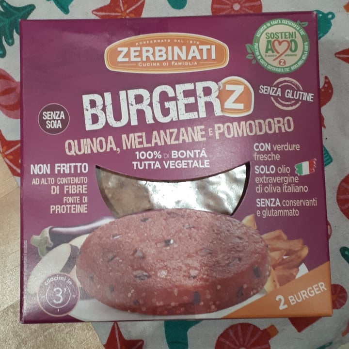 Zerbinati Burger Quinoa, Melanzane e Pomodoro Review abillion