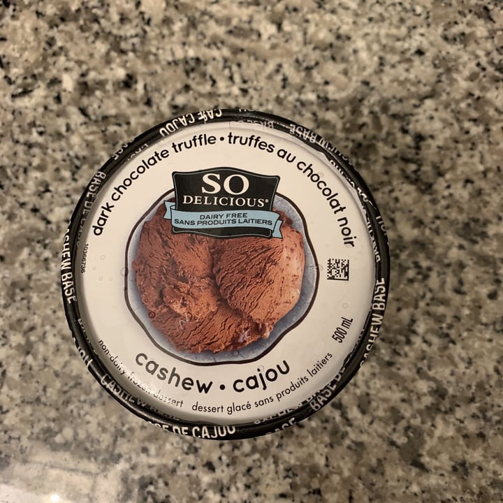 So Delicious Dairy Free Dark Chocolate Truffle Cashewmilk Frozen