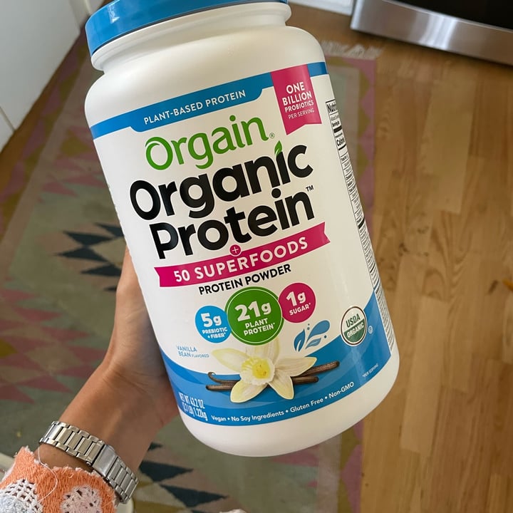 Orgain Orgain Plant Based Protein Powder Vanilla Bean Review abillion