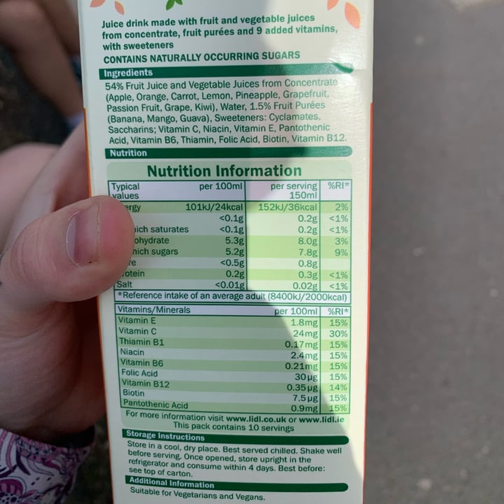 Naturis Tropical juice drink Reviews abillion