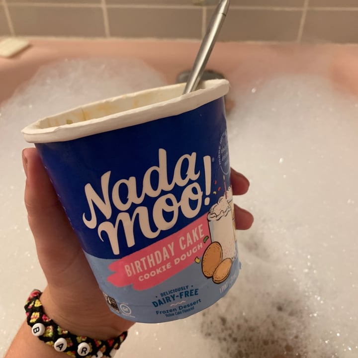review photo of NadaMoo! Birthday Cake Cookie Dough shared by @clairecancook on 06 Aug 2020 - review