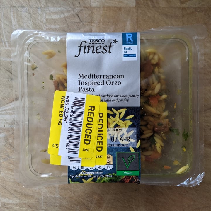 Tesco Finest Mediterranean Inspired Orzo Pasta Review abillion
