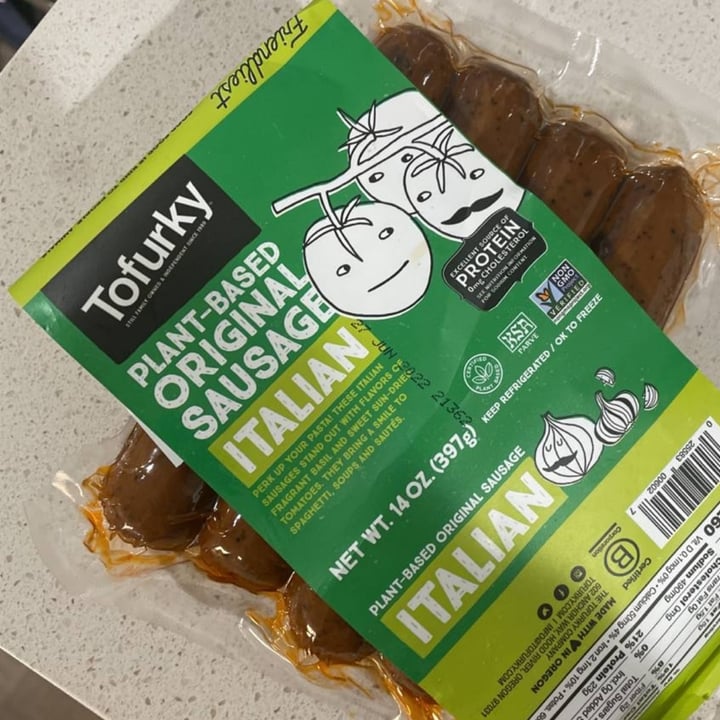 Tofurky Plantbased Sausages Italian Review abillion
