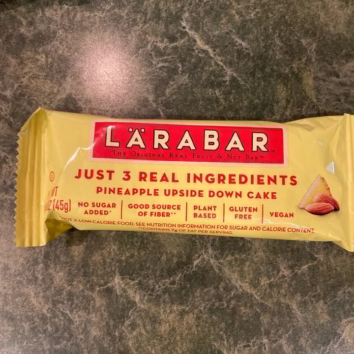 Larabar Pineapple upside down cake food bar Review abillion