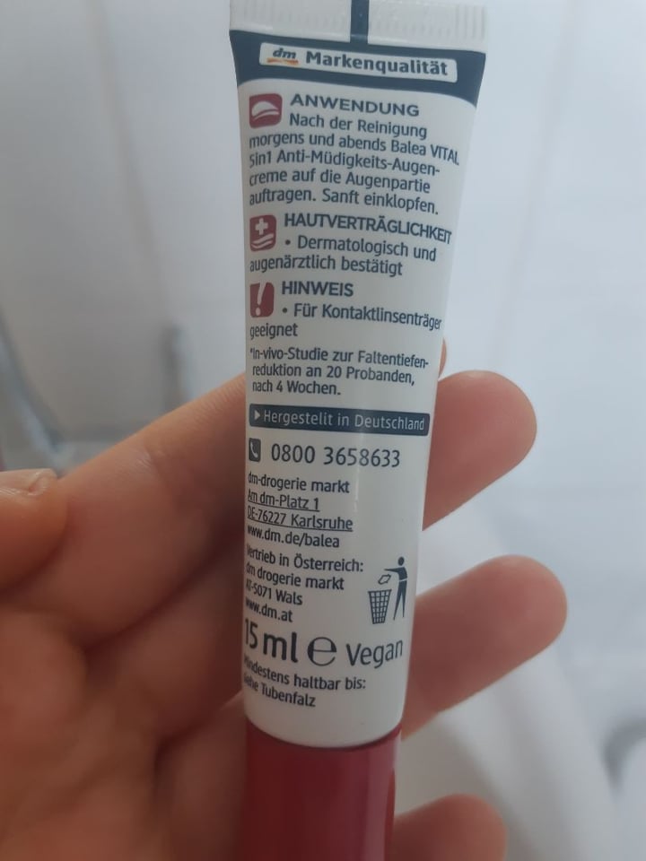 review photo of Balea Antimüdigkeits Augen Creme shared by @mokina360 on 24 Jan 2020 - review