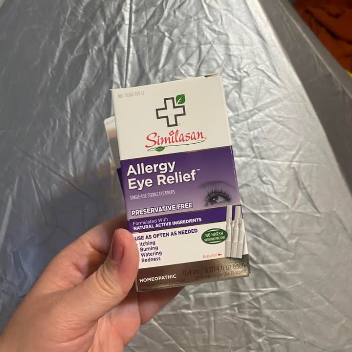 Similasan Single use sterile eye drops Reviews abillion