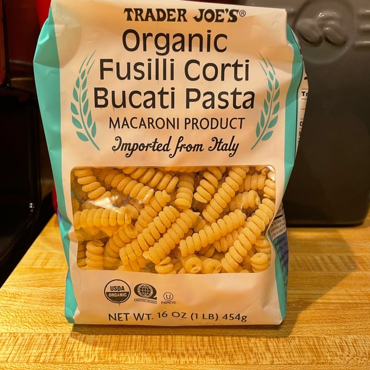 Trader Joe's Organic Fusilli Corti Bucati Pasta Review abillion