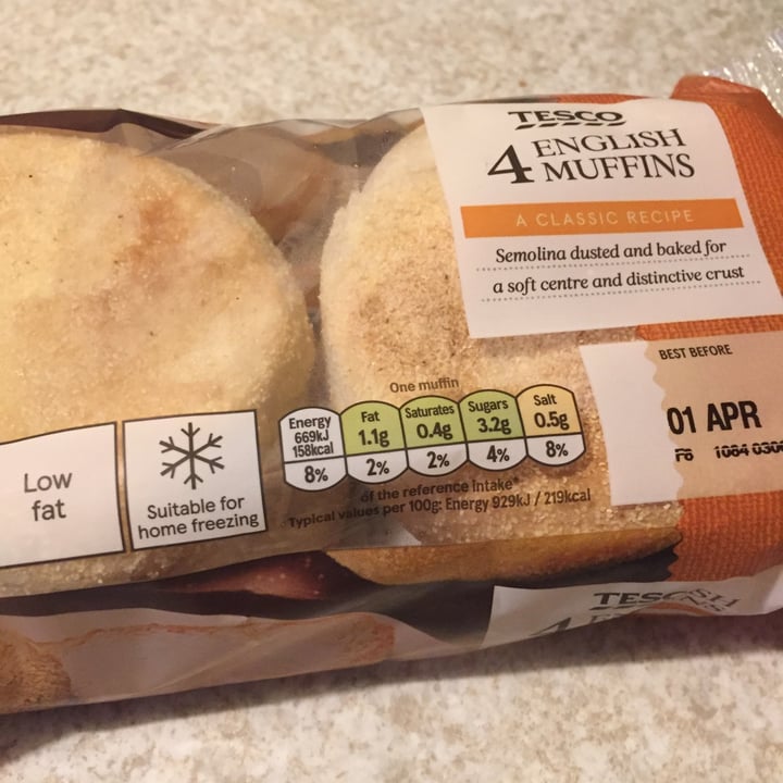 Tesco 4 English Muffins Review abillion