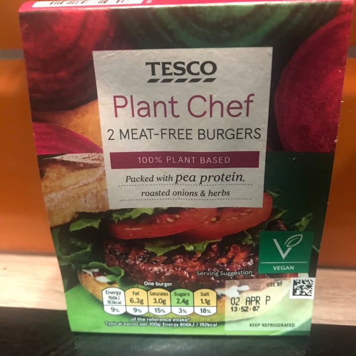 Tesco Plant Chef 2 MeatFree Burgers Review abillion