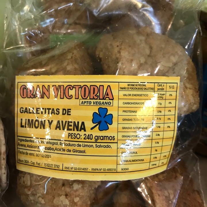 Gran Victoria Galletitas de avena y limón Review abillion