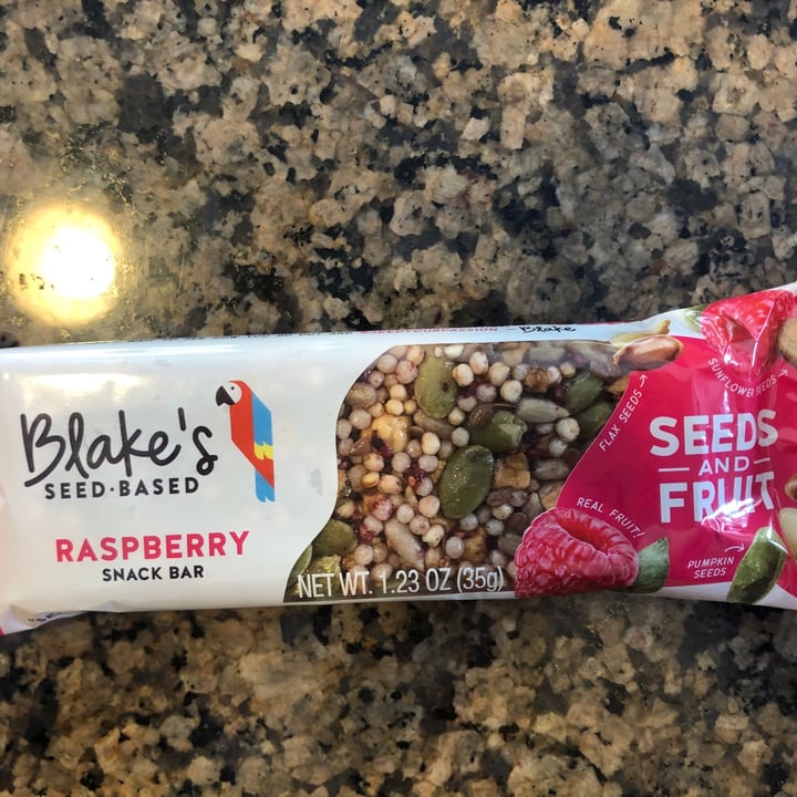 Blake’s SeedBased Raspberry snack bar Review abillion